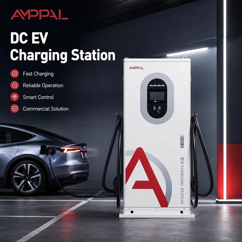 Trạm sạc DC EV tích hợp thương mại 40kW cho bãi đậu xe công cộng