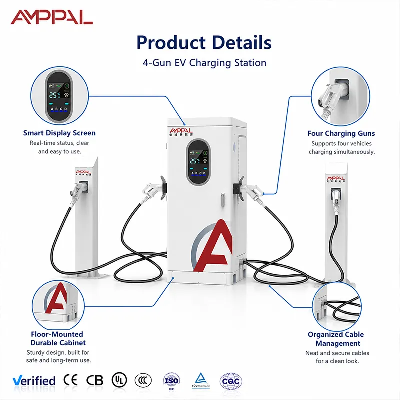 240kW Multi-Gun High-Power DC EV Charger for Bus & Fleet Depots